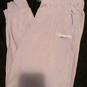 Light purple champion sweatpants womens activewear